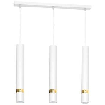 Lampa wisząca JOKER MLP6082 Milagro metalowa OPRAWA tuby ZWIS sople białe złote