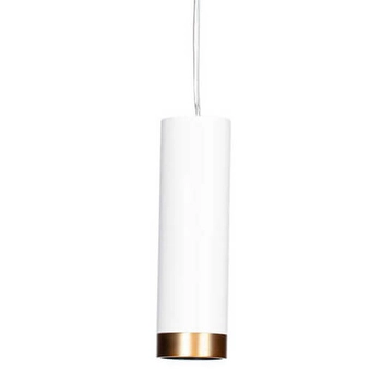 Pojedyncza lampa wisząca Puls 4202010-5002 By Rydens tubka rurka biała
