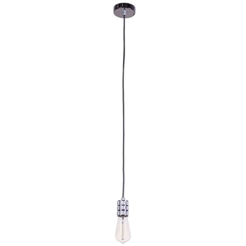 LAMPA wisząca MILLENIA DS-M-010-03 CHROME Italux industrialna OPRAWKA metalowy ZWIS przewód chrom