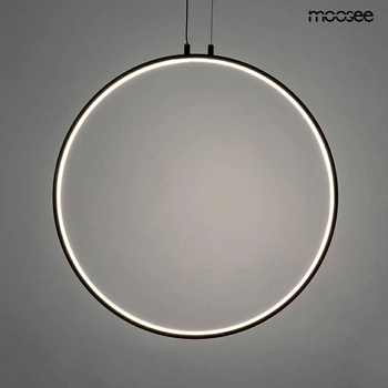 Lampa wisząca ring Circulo MSE010100373 Moosee LED 43W 3000K czarna