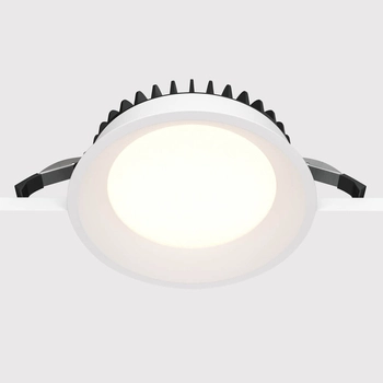 Lampa podtynkowa okrągła Okno DL055-18W3K-W Maytoni LED 18W 3000K IP44 biała