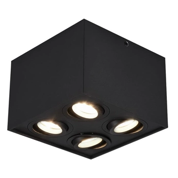 Natynkowa lampa kostka Biscuit 613000432 Trio regulowana metalowa czarna