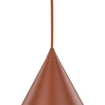 Salonowa lampa wisząca CONO 10065 trójkątna czerwony