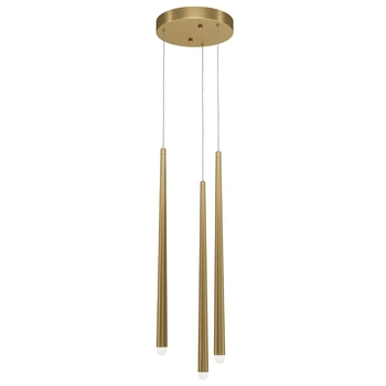 Wisząca lampa Cascade MOD132PL-L36BSK1 LED 19W potrójna mosiądz