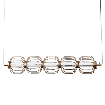 Lampa zwieszana Pedro PND-34405-5-HBR LED 100W 3000K metalowa złoty