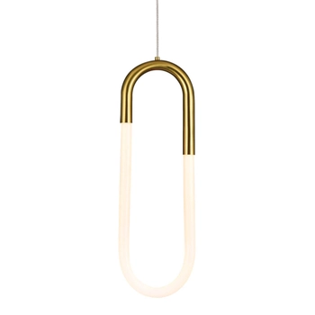 Wisząca lampa metalowa NEXUS AZ5740 Azzardo LED 9W 3000K owalna złota