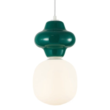 Zwisająca lampa do salonu Latera PND-94331-1L-GRN ceramika zielony