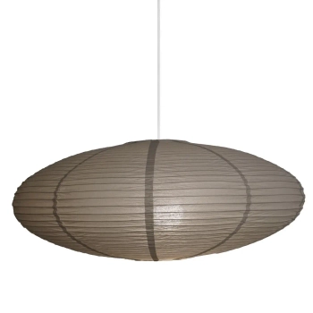 Papierowy abażur do lampy wiszącej Villo 60 2213253218 owalny brązowy