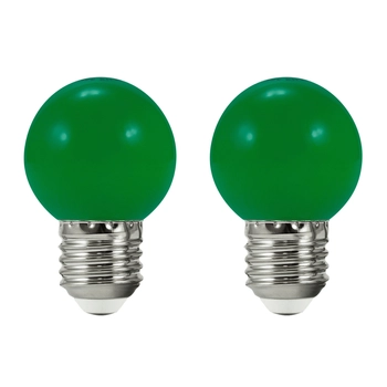 Zestaw 2 zielonych żarówek do girlandy Party LED 0,5W IP44