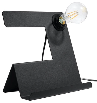 Stołowa LAMPA industrialna SL.0669 stojąca LAMPKA biurkowa metalowa loftowa czarna
