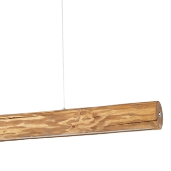 Drewniana LAMPA wisząca LUCAS 69480104 Spotlight ekologiczna OPRAWA belka LED 25,5W 3000K zwis sosna bejcowana czarny