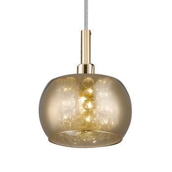 Lampa salonowa wisząca Crystal P0076-01A-F7HF Zumaline kryształowa złota