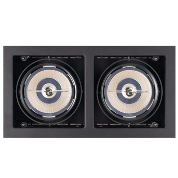 Podwójna oprawa wpustowa MATRIX H0049 Maxlight metal czarna