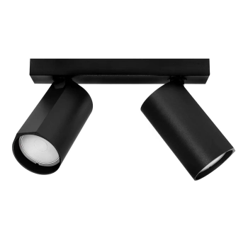 Podwójna sufitowa lampa Bora 1611 cylindryczne tubki czarny