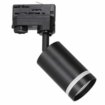Szynowa lampa 3-fazowa sufitowa Pipe ML7671 tubka metalowa czarna
