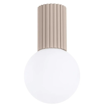 Okrągła lampa sufitowa HALO SL.1743 do łazienki kula IP44 biała kaszmirowa