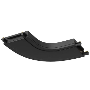 Półokrągły łącznik Radity TRA084CR-11B do szyn magnetycznych czarny