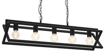 Lampa wisząca loftowa Arnold MLP8564 prostokątna czarna