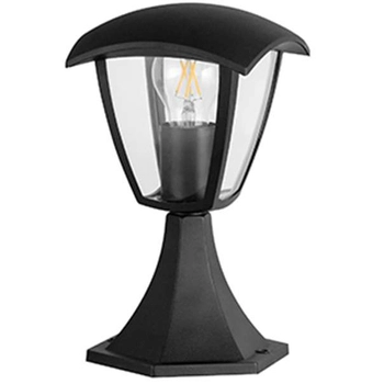 Stojąca LAMPA ogrodowa IGMA 311894 Polux zewnętrzna OPRAWA metalowa outdoor IP44 czarna przezroczysta