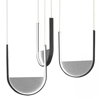 Loftowa lampa wisząca 23168 LED 54W 3000-4000K do salonu czarny