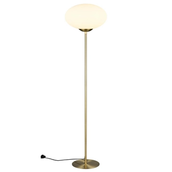 Podłogowa lampa salonowa FOMENTO 463100108 Trio bańka złoty biały