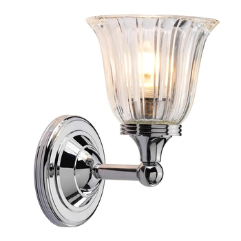 Lampa ścienna na przedpokój Austen BATH-AUSTEN1-PC chrom przezroczysty