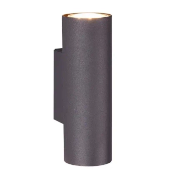 Czarna ścienna tuba MARLEY 212400232 2xGU10 IP20 metalowa ściemnialna
