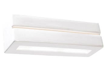 Kinkiet LAMPA ścienna SL.0231 ceramiczna OPRAWA prostokątna belka przyścienna biała