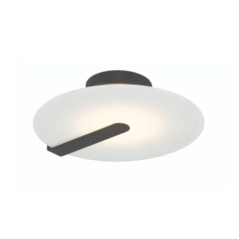 Metalowy plafon Nuvola QN-NUVOLA-F-S-BK LED 14W 3000K czarny biały
