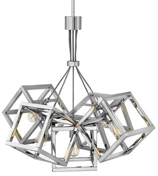 Lampa zwisowa QN-ENSEMBLE5P-PN kostka nowoczesna nikiel