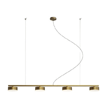 Wisząca lampa nowoczesna CGSPOT4H LED dyski mosiądz