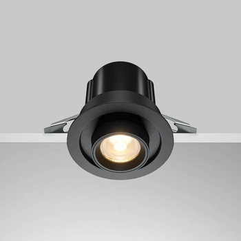 Wpuszczana lampa Hidden DL095-01-10W3K-B LED 10W 3000K punktowa czarna