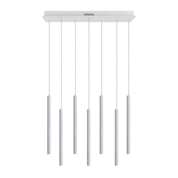 Nowoczesna lampa wisząca Valdes PND-22302-7-WH LED 35W 3000-6000K biała