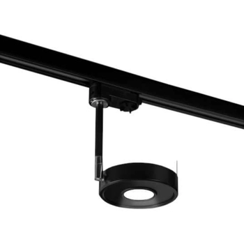 LAMPA sufitowa FUSSA IL 6620 Shilo okrągła OPRAWA metalowa LED 10W 3000K do 3-fazowego systemu szynowego czarna