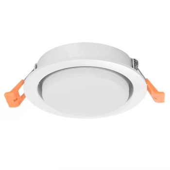 Oczko podtynkowe na korytarz 1295 wpuszczane metalowe białe