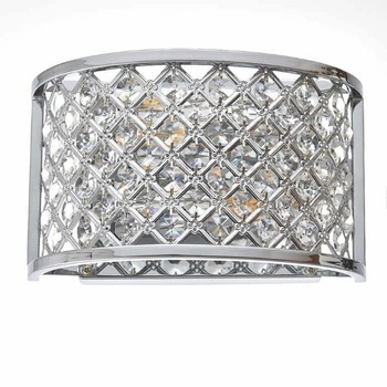 Ścienna lampa Hudson HUDSON-2WBCH Endon glamour chrom przezroczysta