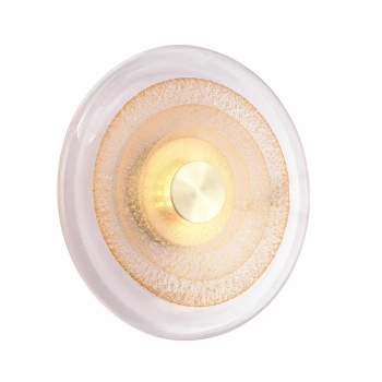 Nowoczesna szklana lampa ścienna GOLDI W0450 złota LED 5W 3000K IP20