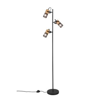 Podłogowa lampa do sypialni Tosh 404300332 tubki regulowane brązowe czarne