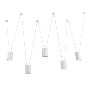 LAMPA wisząca VIWIN 9572 Shilo modernistyczna OPRAWA metalowy zwis tuby białe