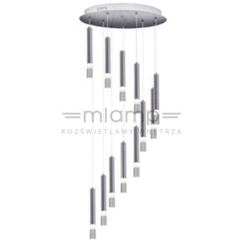 LAMPA wisząca ICE ML6162 Milagro industrialna OPRAWA tuby LED 12W 4000K metalowy ZWIS kaskada chrom