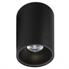 Spot LAMPA sufitowa AZ.GM4103 BK RULLO NERO okrągła OPRAWA metalowa DOWNLIGHT natynkowy rullo nero czarny