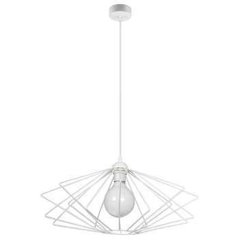 LAMPA wisząca VEN W-CORF/C WH metalowa OPRAWA zwis klatka loft biała