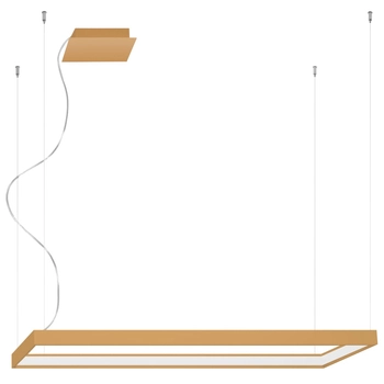 Sypialniana lampa wisząca TH.164 nad łóżko LED 50W złota