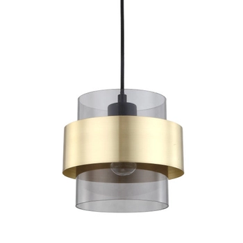 Lampa wisząca Miele LP-866/1P SM/GD Light Prestige nad stół przydymiona złota