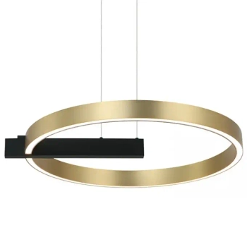 Regulowany ringowy żyrandol 22011 LED 41W 3000K pierścień czarny złoty