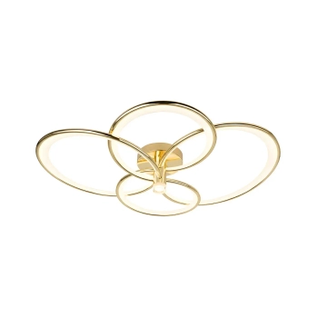 Lampa sufitowa ringi Azina LP-4852/4C GD LED 44W 3000-6000K złota