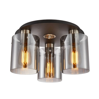 Lampa sufitowa tuba Sardo SPL-5581-3SC-SC-SG Italux szary srebrny