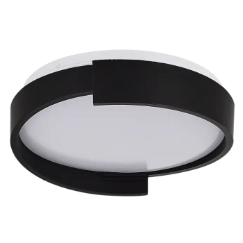 Metalowy sufitowy plafon Halo LP-1453/1C-27 BK LED 15W 3000-6000K czarny