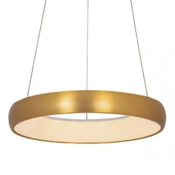Regulowany żyrandol do salonu 2046 LED 32W 3000K ringowa złoty