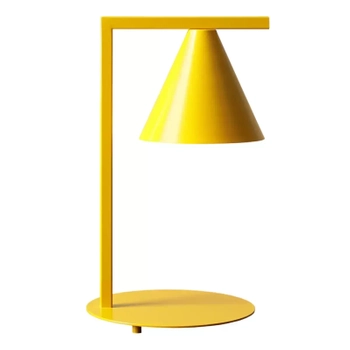 Stołowa lampa gabinetowa Form Table 1108B14 Aldex żółty stożek metalowy